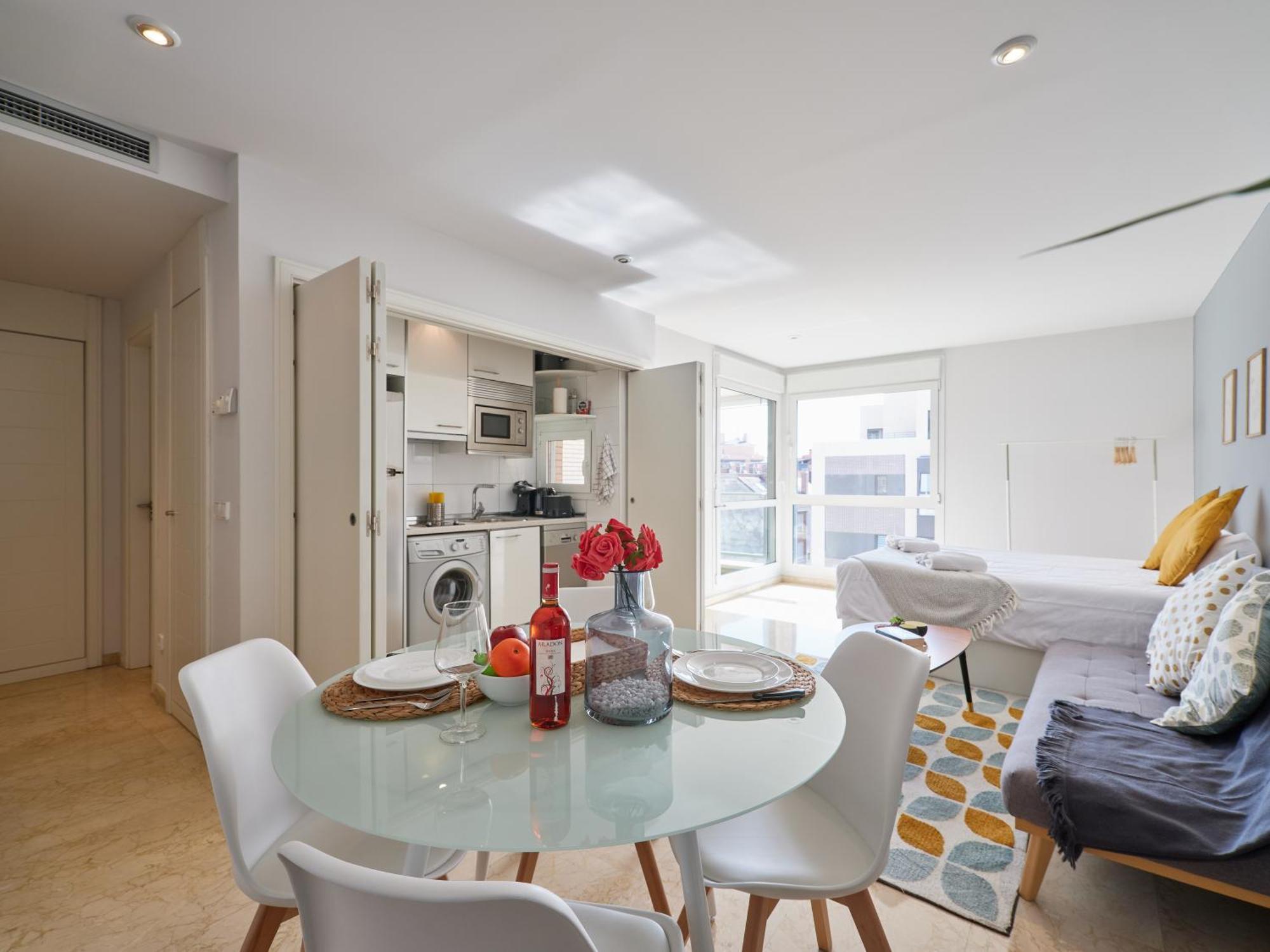 Apartamento My City - Estudio En Legazpi Con Terraza Y Piscina
